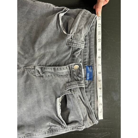 Junior-size 7 project Indigo Gray wash- cargo pocket jeans preowned some stretch - Picture 5 of 5